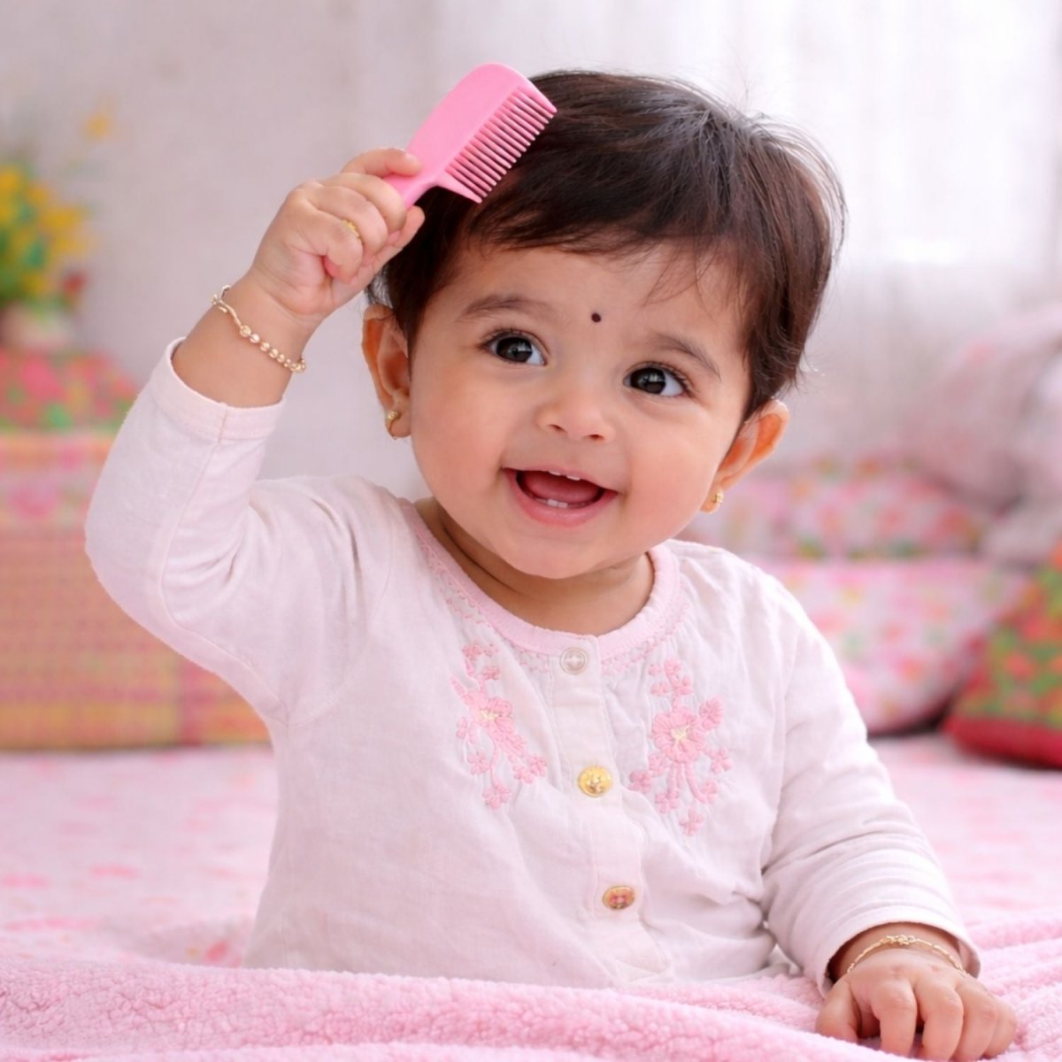 Baby Comb & Brush Set (Pink) Baby Comb & Brush Set- RoyalkartBaby Comb & Brush Set