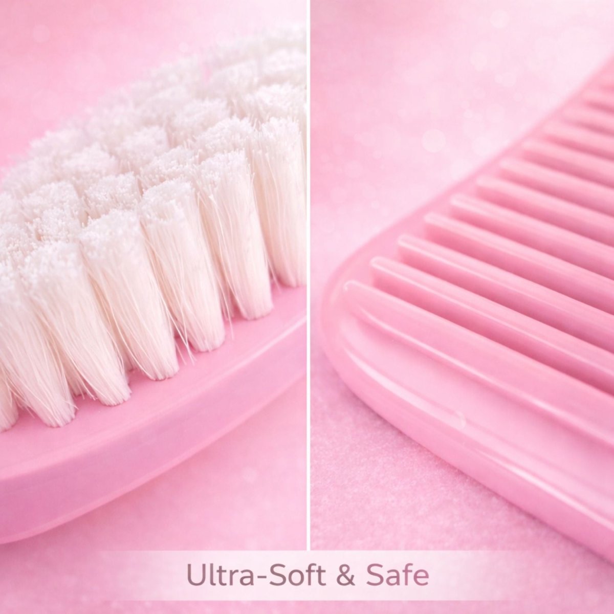 Baby Comb & Brush Set (Pink) Baby Comb & Brush Set- RoyalkartBaby Comb & Brush Set