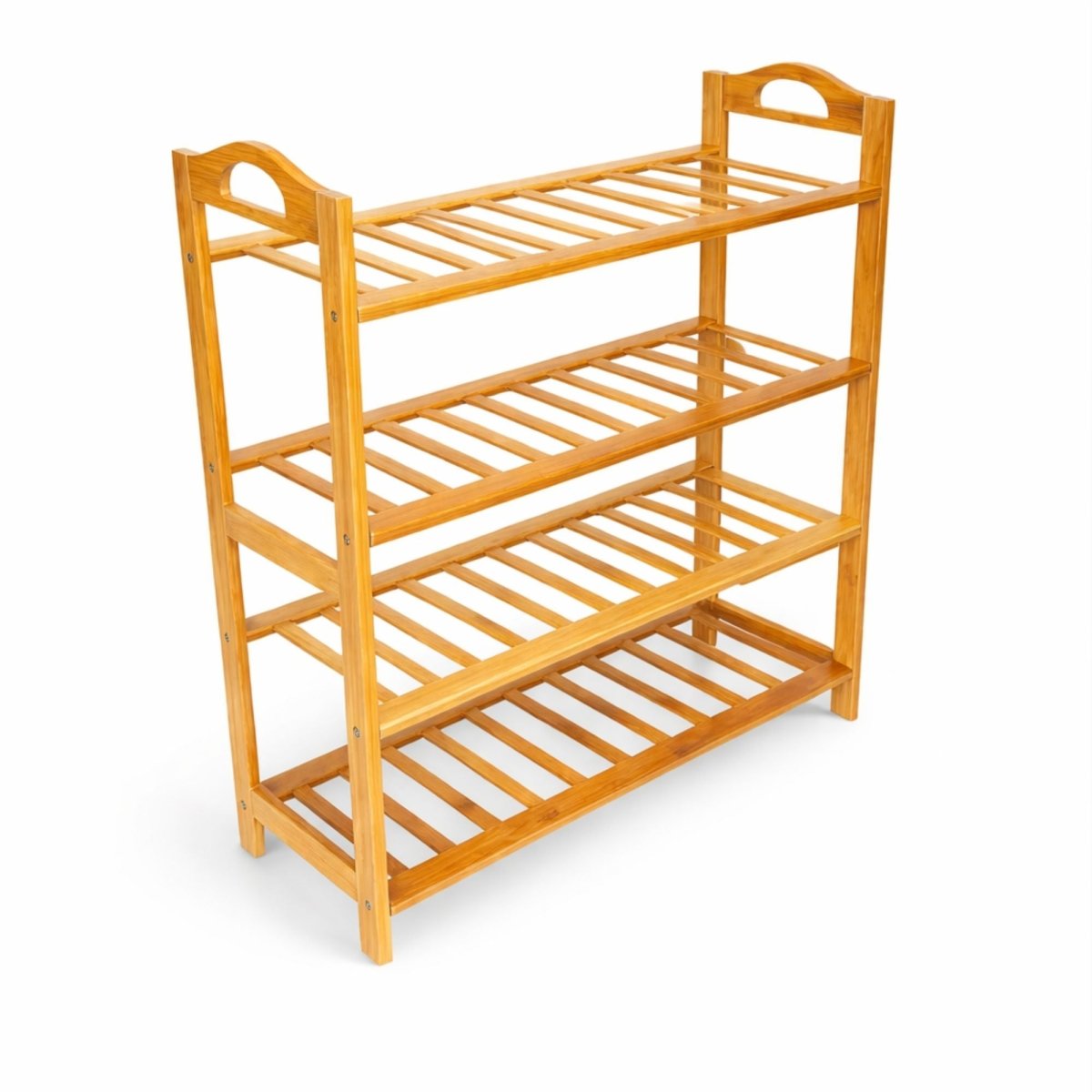 Bamboo 4-Tier Shoe Rack (Light Brown) Bamboo Shoe Rack- RoyalkartBamboo Shoe Rack