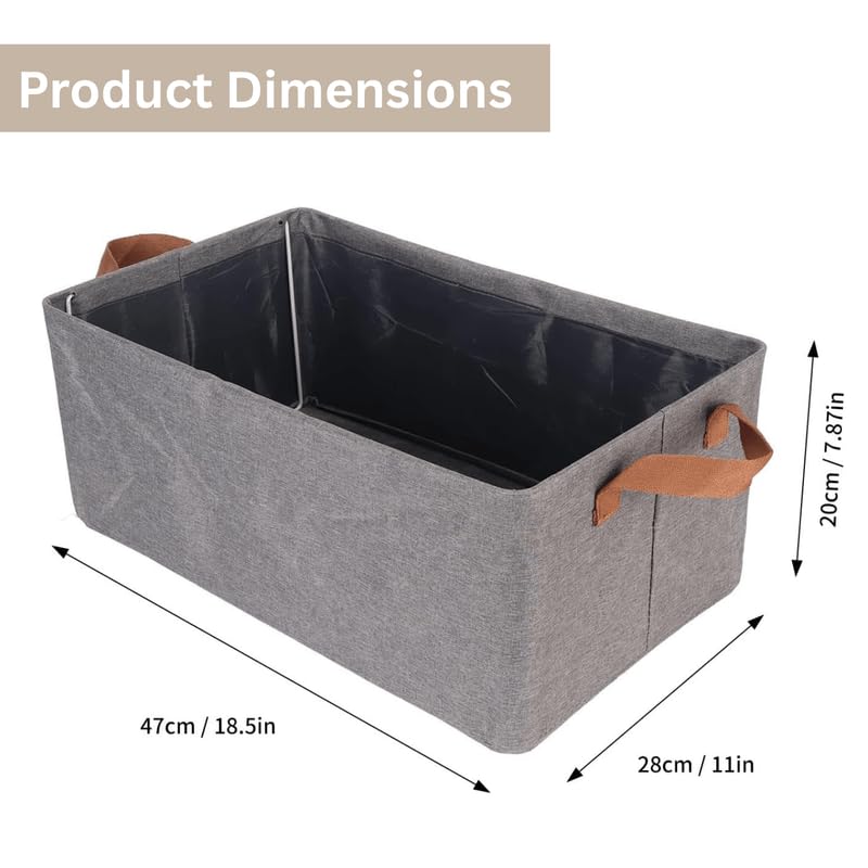Cloth Organiser Storage Box Grey (Pack of 4) Clothes Storage Box - Royalkartclothes organiser