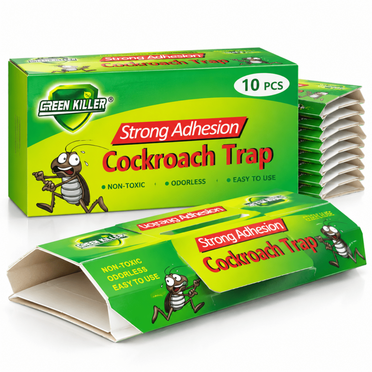 Cockroach Glue Traps with Bait - Pack of 10 Insect Control- #Royalkart#cockroach trap