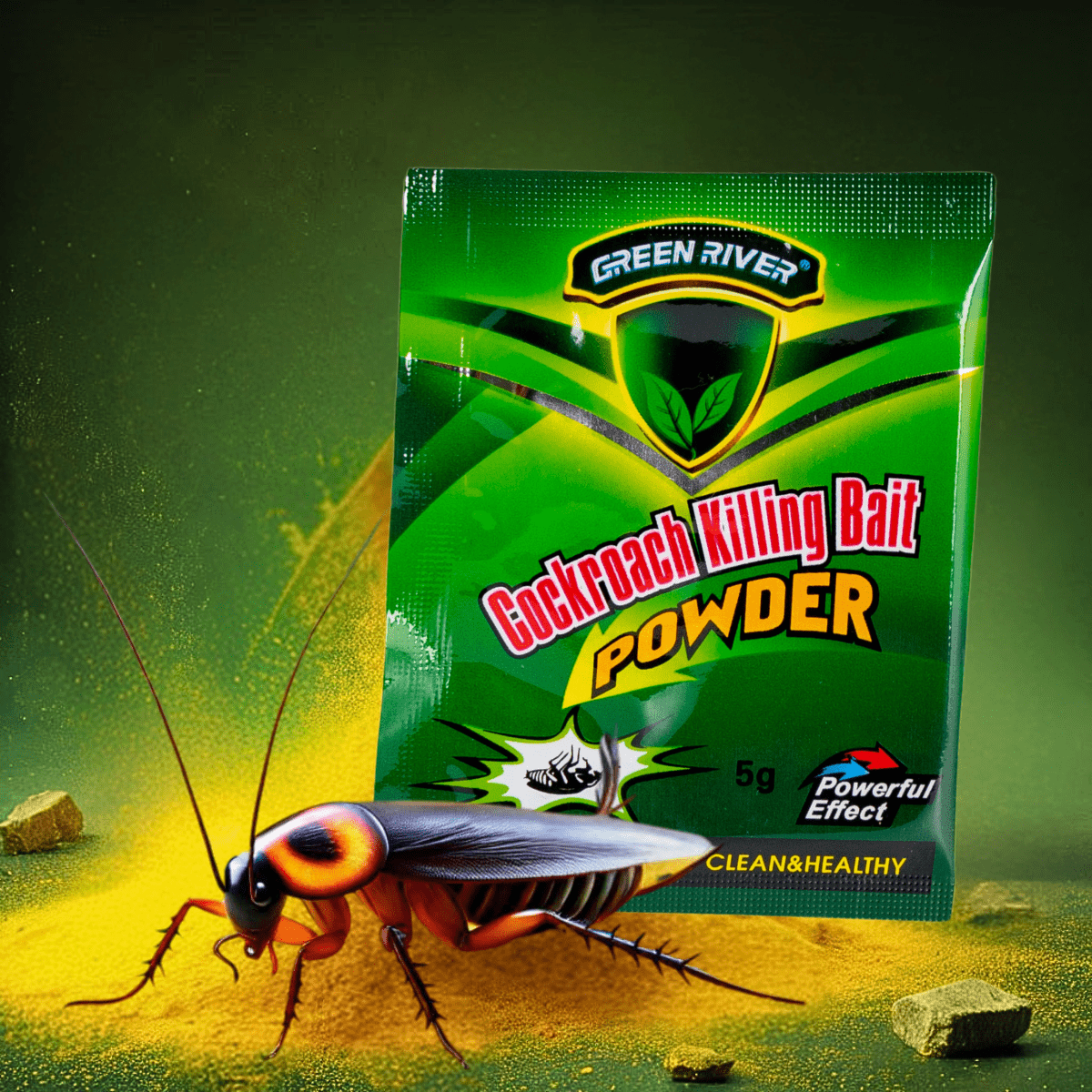 Powder Kill Cocroach Green River® Cockroach Killer Powder | 100% Effective | Royalkart