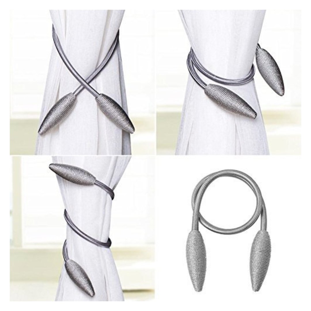 Curtain TieBacks With Random Modelling Design (Pack-2) Curtain Holder- #Royalkart#creative magnetic curtain