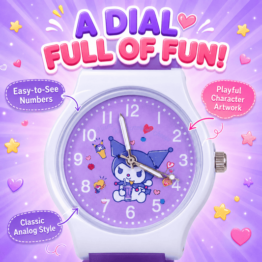 Cute Kids Analog Wrist Watch for Girls | 3D Cartoon Silicone Strap | Adjustable Comfortable Band watch- #Royalkart#watch box
