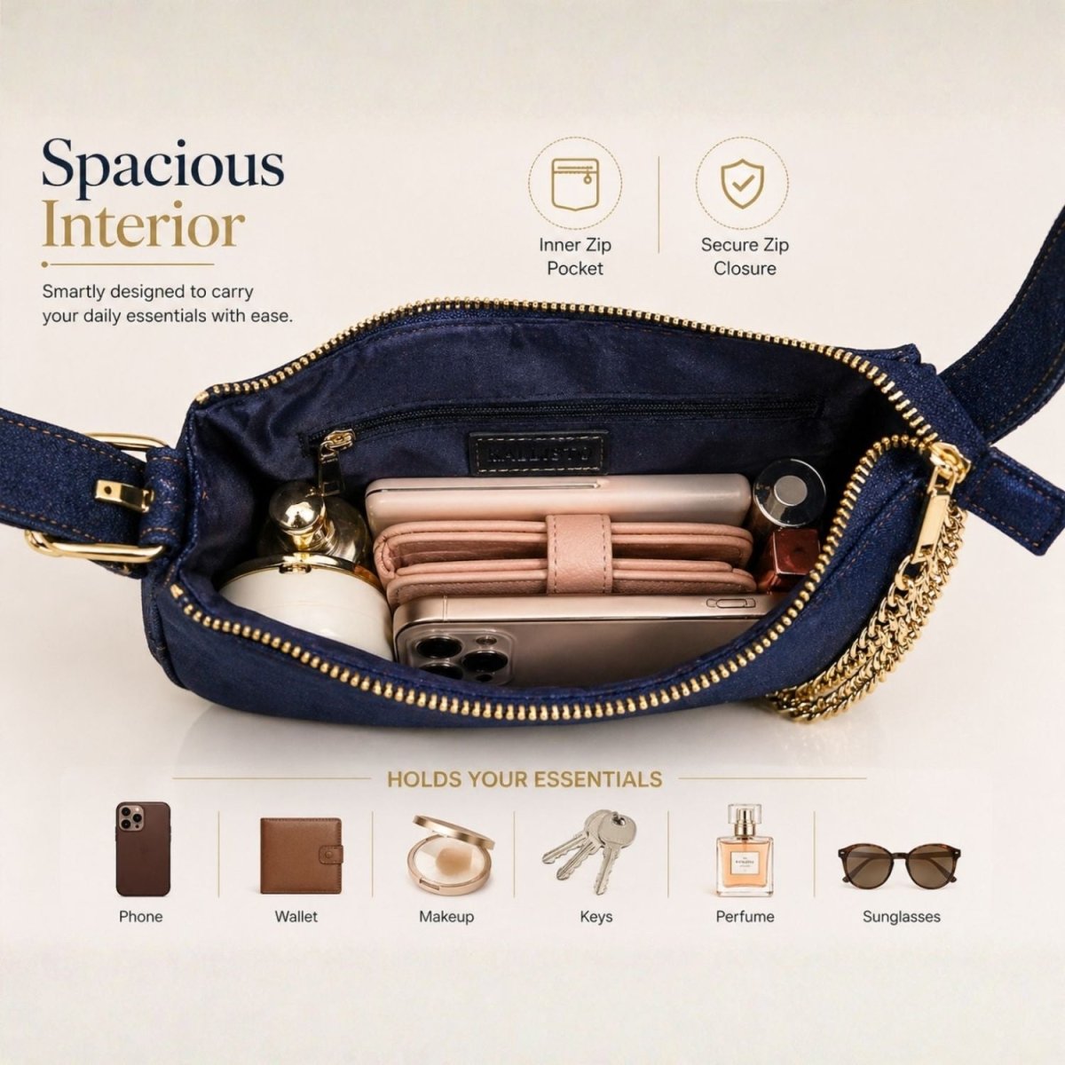 Denim Sling Bag Sling Bag- RoyalkartDenim Bag