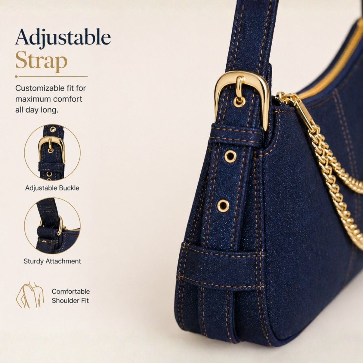 Denim Sling Bag Sling Bag- RoyalkartDenim Bag