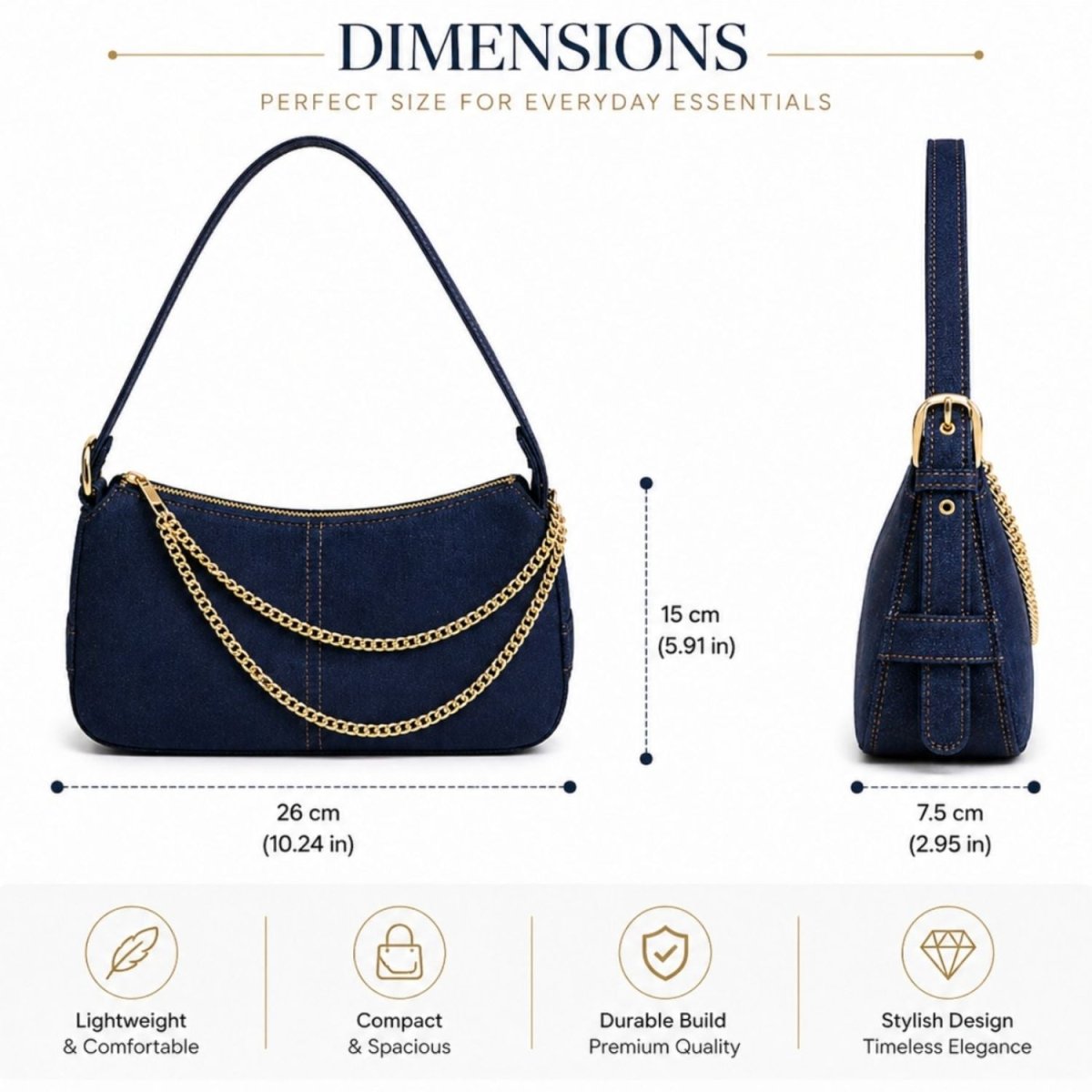 Denim Sling Bag Sling Bag- RoyalkartDenim Bag