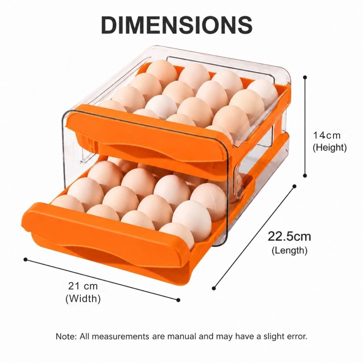 Double Layer Egg Storage Organizer Egg Storage Organizer- Royalkartkitchen storage rack