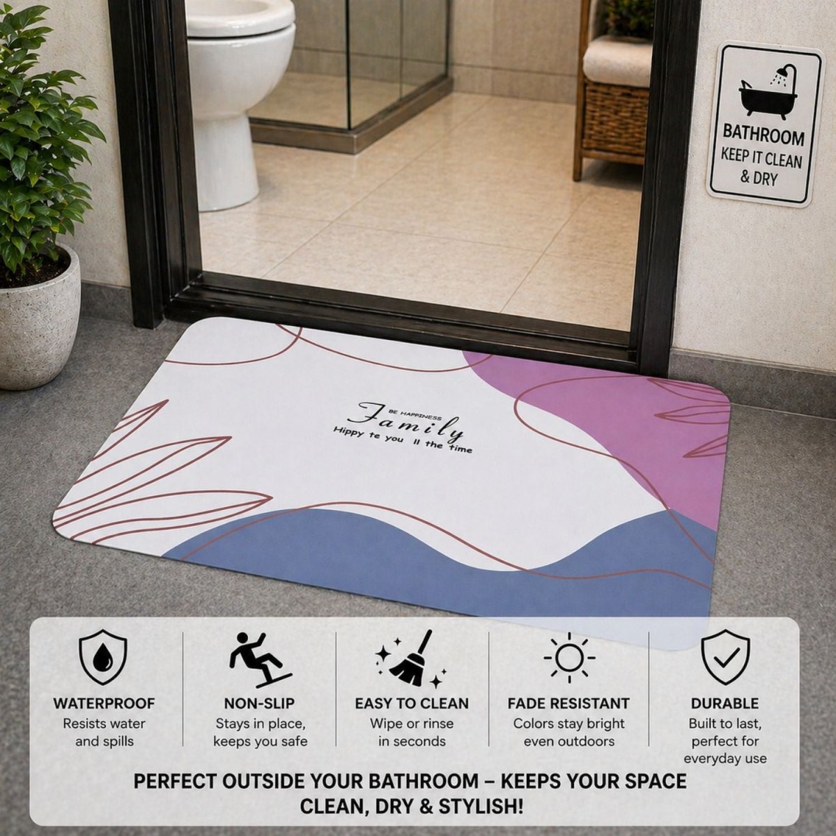 Family Door Mat Mat- RoyalkartMat