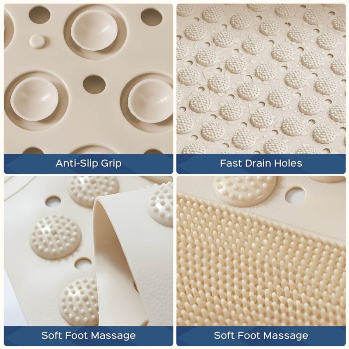 Foot Scrubber Bath Mat (Beige) Foot Scrubber Bath Mat- RoyalkartFoot Scrubber Bath Mat