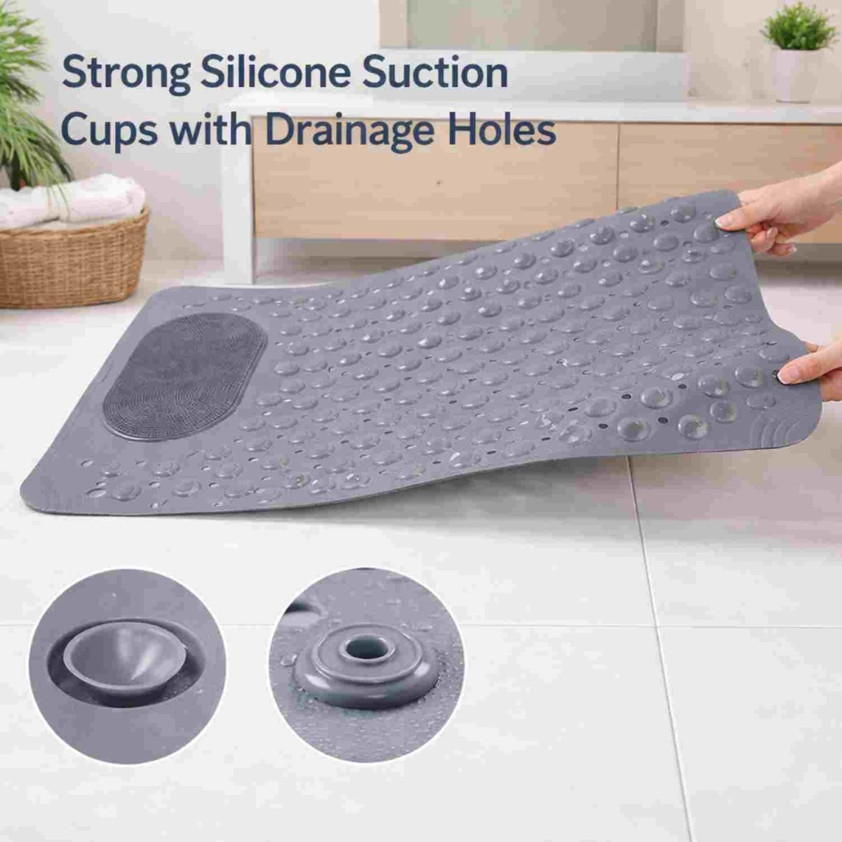 Foot Scrubber Bath Mat (Grey) Foot Scrubber Bath Mat- RoyalkartFoot Scrubber Bath Mat