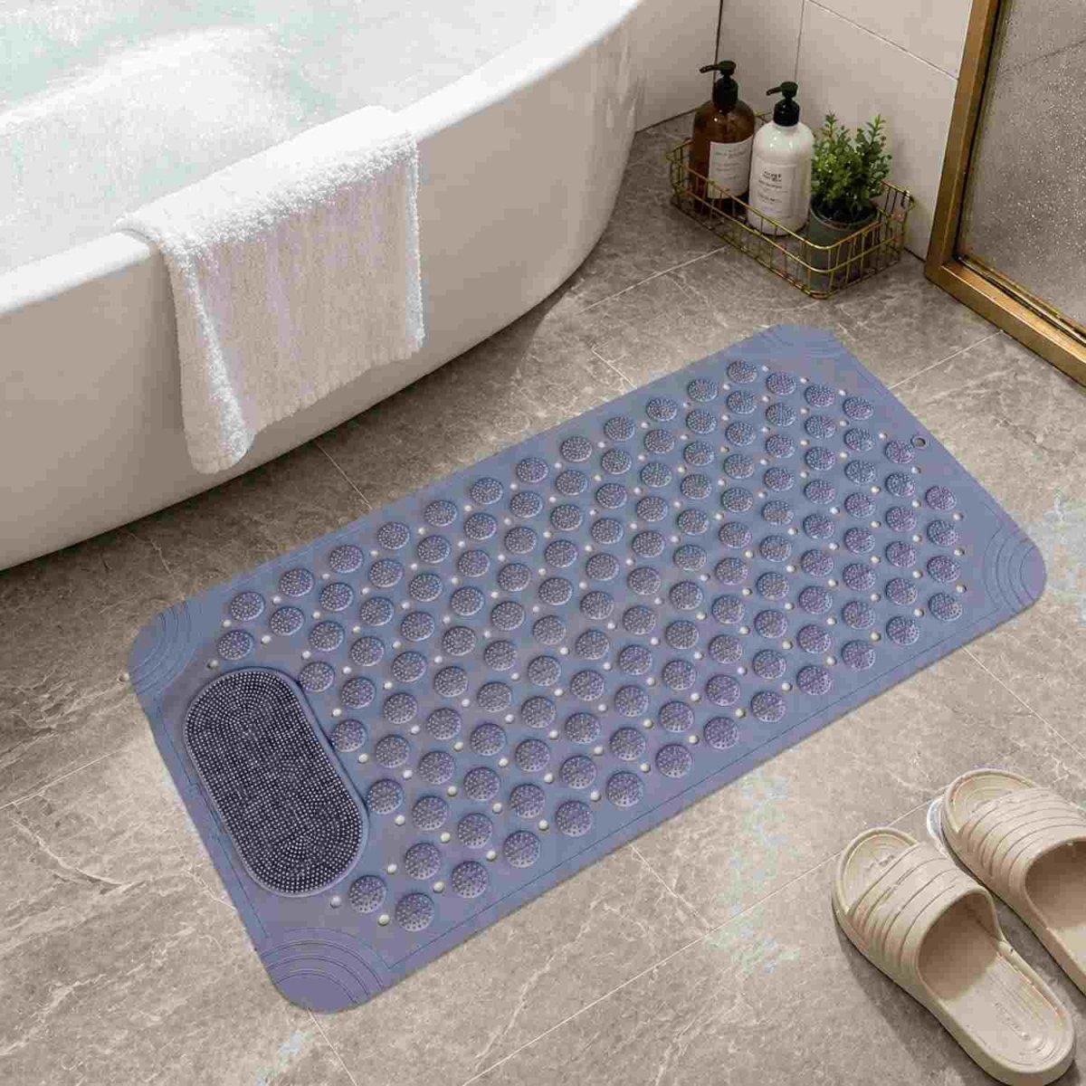 Foot Scrubber Bath Mat (Grey) Foot Scrubber Bath Mat- RoyalkartFoot Scrubber Bath Mat