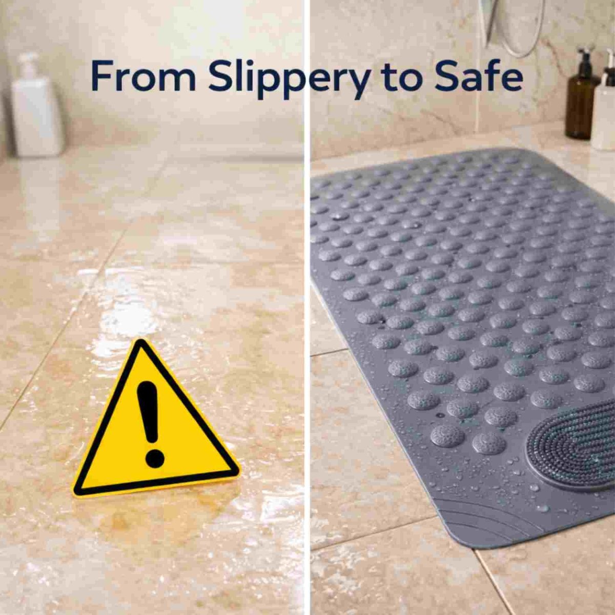 Foot Scrubber Bath Mat (Grey) Foot Scrubber Bath Mat- RoyalkartFoot Scrubber Bath Mat