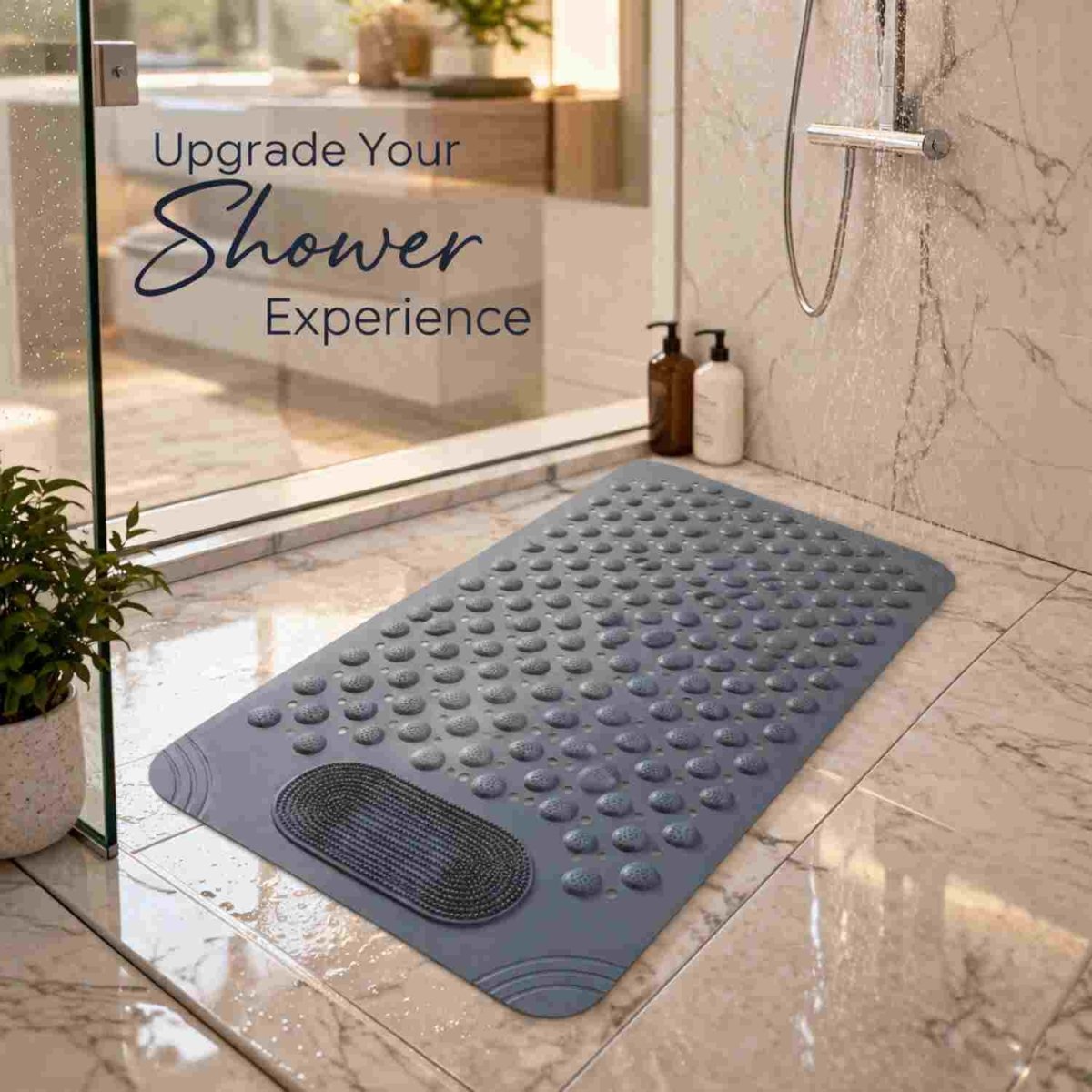 Foot Scrubber Bath Mat (Grey) Foot Scrubber Bath Mat- RoyalkartFoot Scrubber Bath Mat