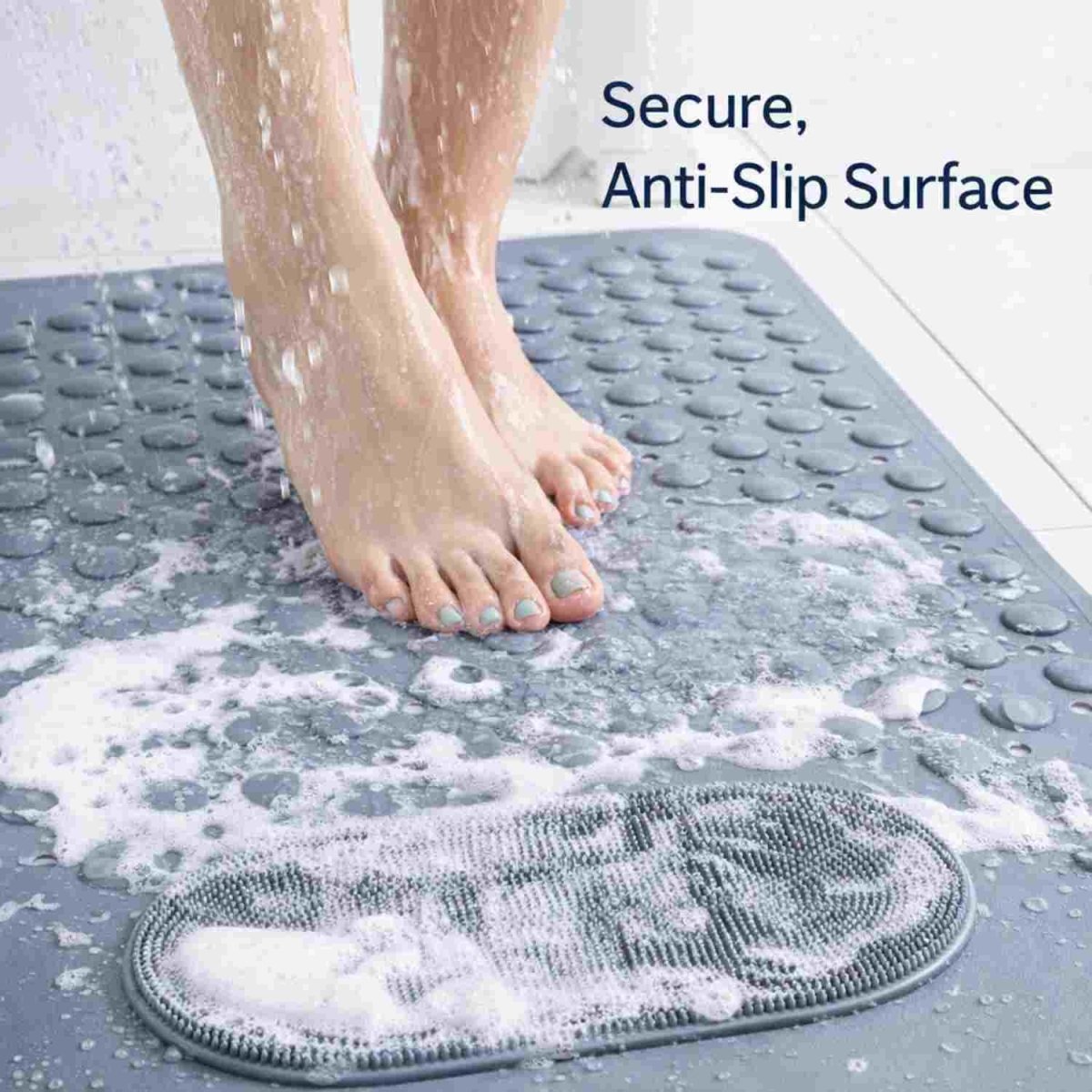 Foot Scrubber Bath Mat (Grey) Foot Scrubber Bath Mat- RoyalkartFoot Scrubber Bath Mat