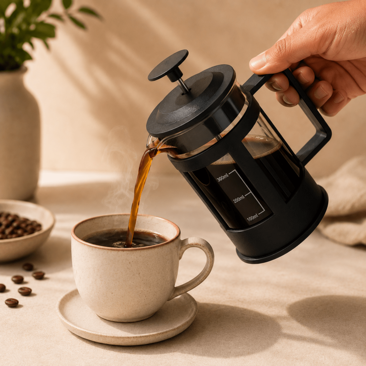 French Press Coffee Maker 350 ml kitchen appliances- #Royalkart#coffee maker