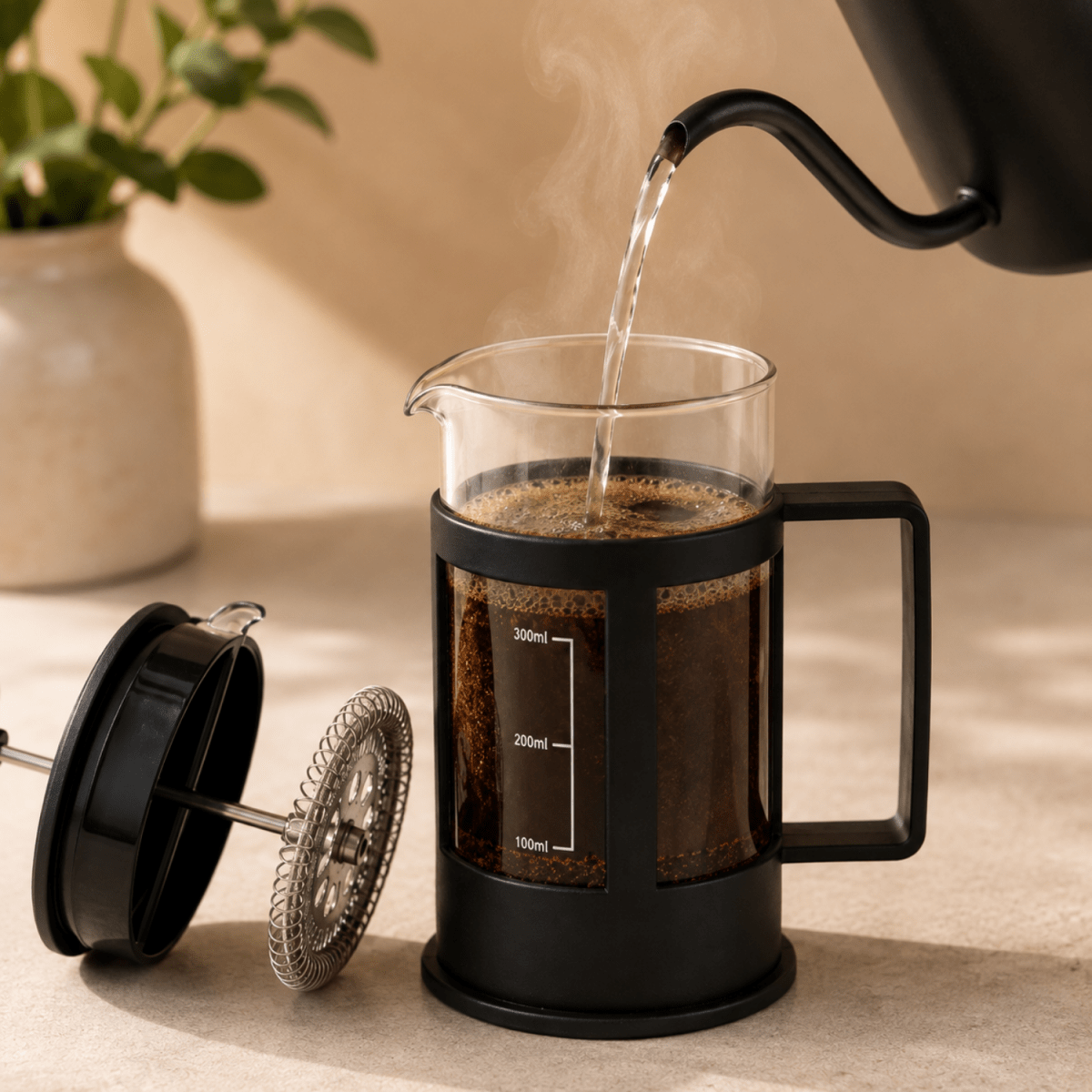 French Press Coffee Maker 350 ml kitchen appliances- #Royalkart#coffee maker