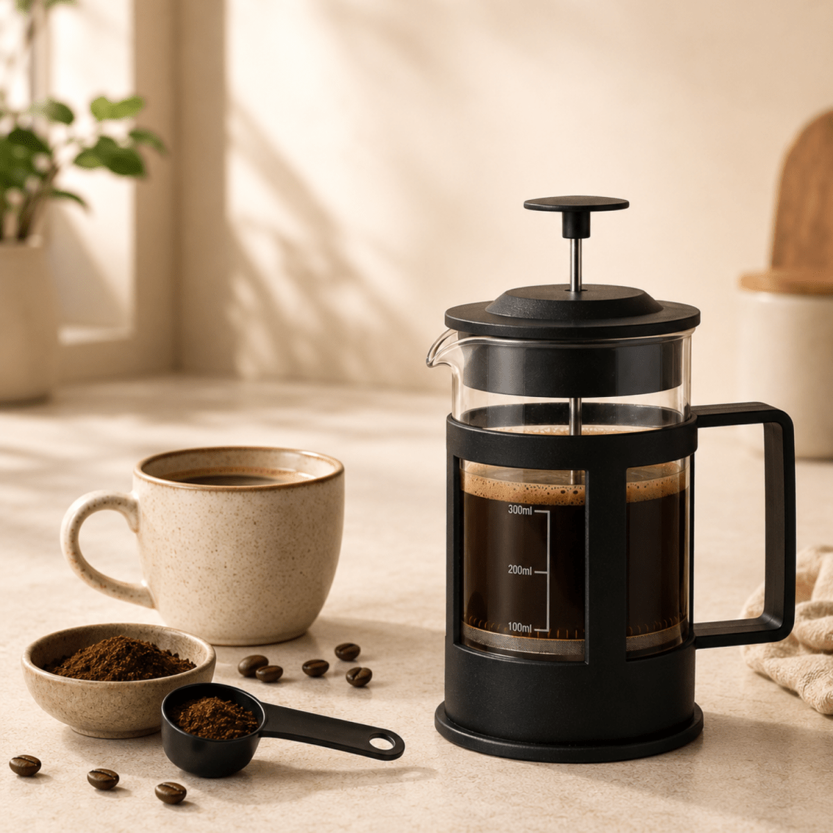 French Press Coffee Maker 350 ml kitchen appliances- #Royalkart#coffee maker