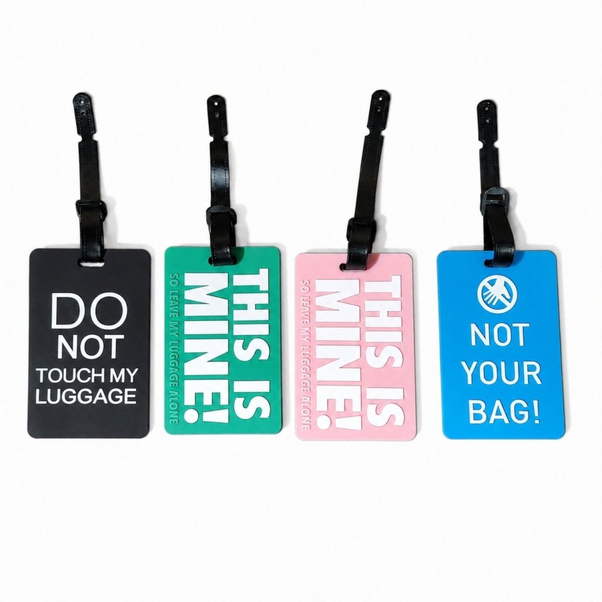 Funny Luggage Tag (Multicolour - Pack of 4) Luggage Tag- RoyalkartLuggage Tags