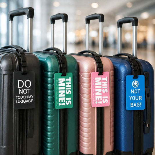 Funny Luggage Tag (Multicolour - Pack of 4) Luggage Tag- RoyalkartLuggage Tags