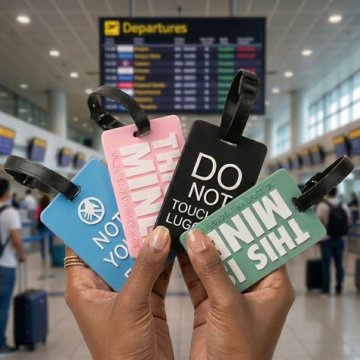 Funny Luggage Tag (Multicolour - Pack of 4) Luggage Tag- RoyalkartLuggage Tags