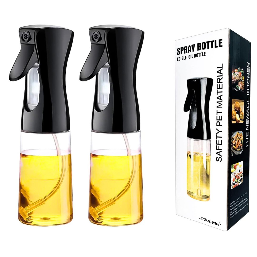 Glass Oil Sprayer for Cooking - 200ml (Pack of 2) - #Royalkart#Oil Sprayer