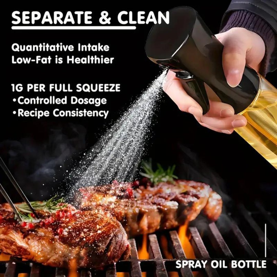 Glass Oil Sprayer for Cooking - 200ml (Pack of 2) - #Royalkart#Oil Sprayer