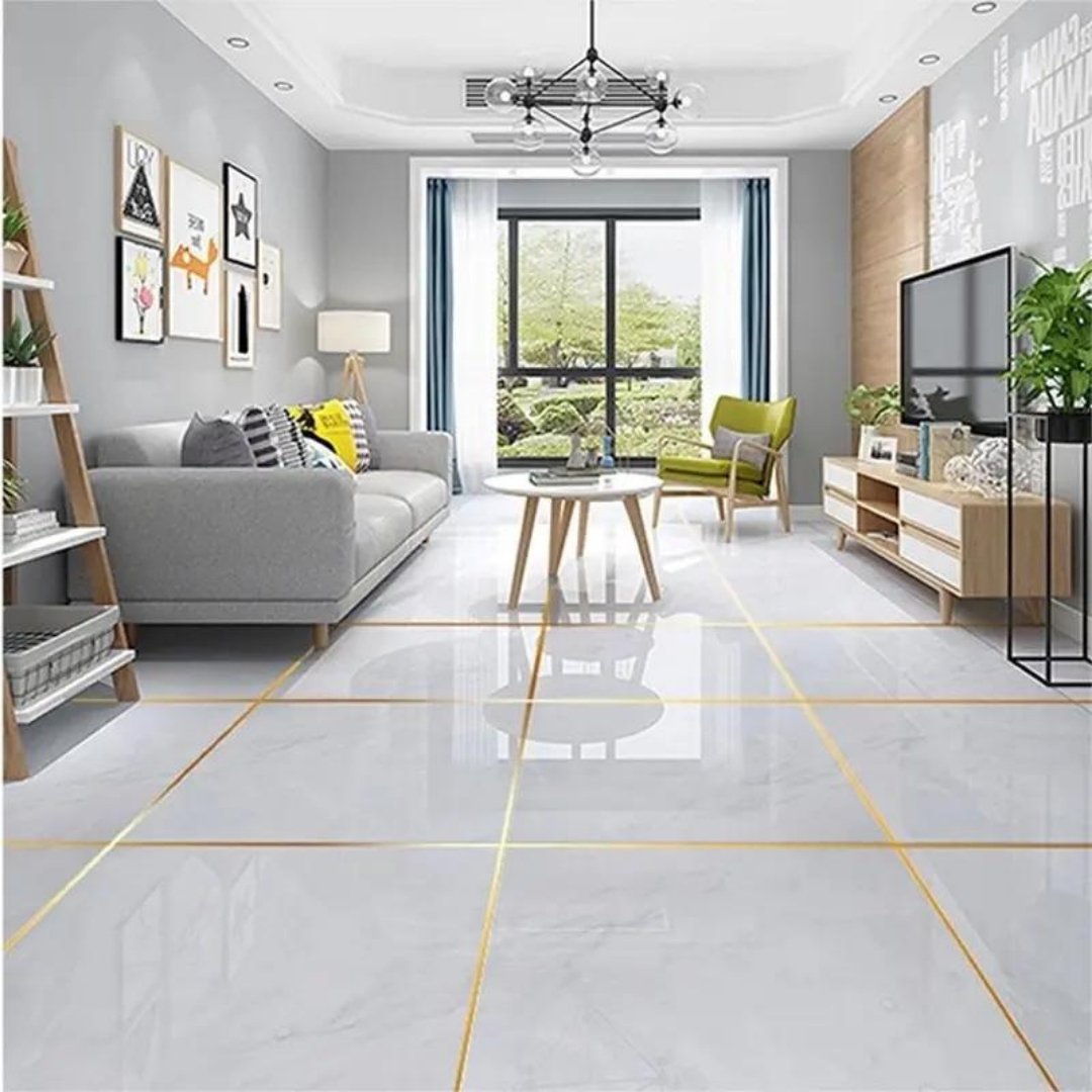 Golden Decoration Tape For Home Floor Tiles - 50 Meters Sealing Tape for Tiles - #Royalkart#golden tape for decoration