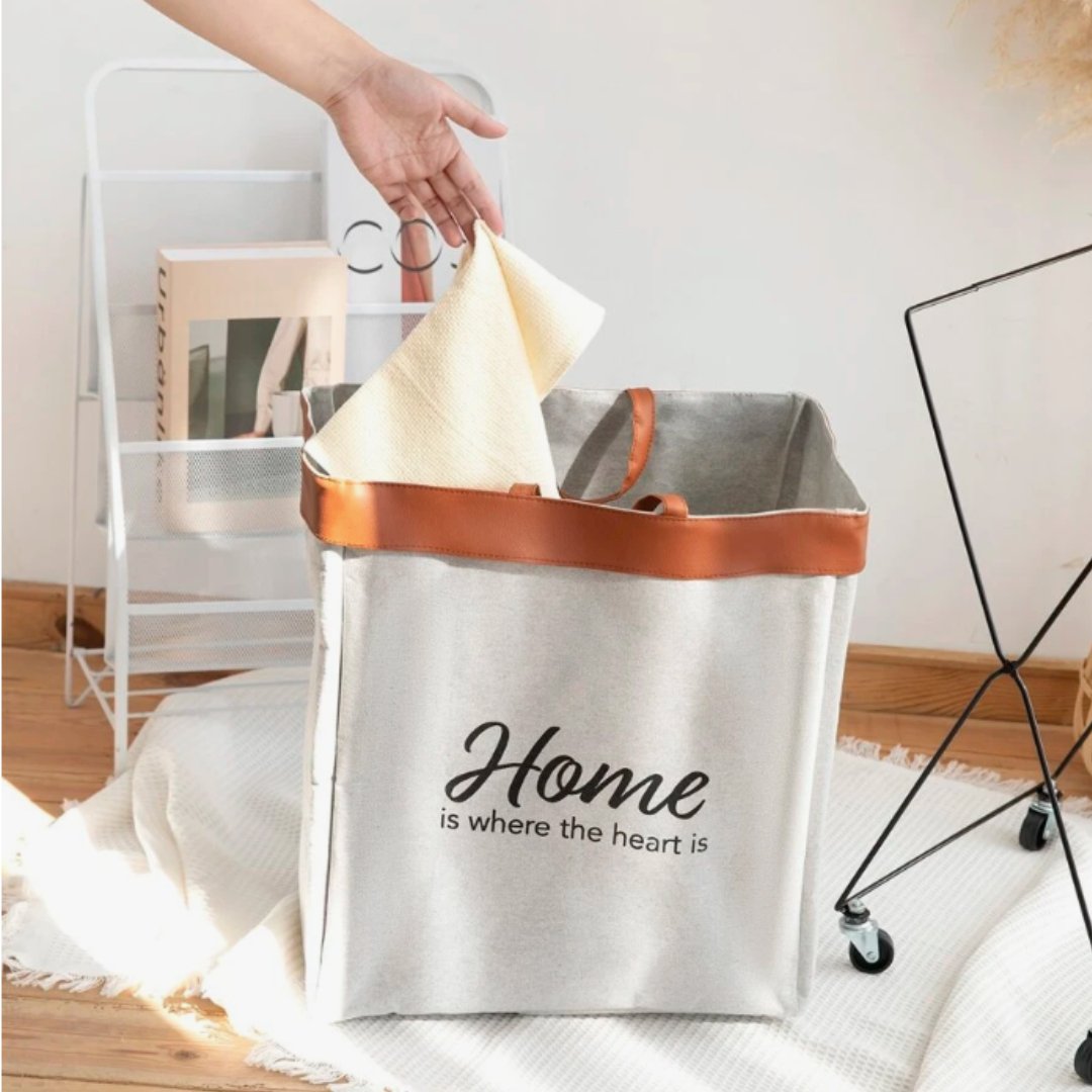 Home Foldable Laundry Basket with Wheels Laundry Bag - #Royalkart#cloth hampers