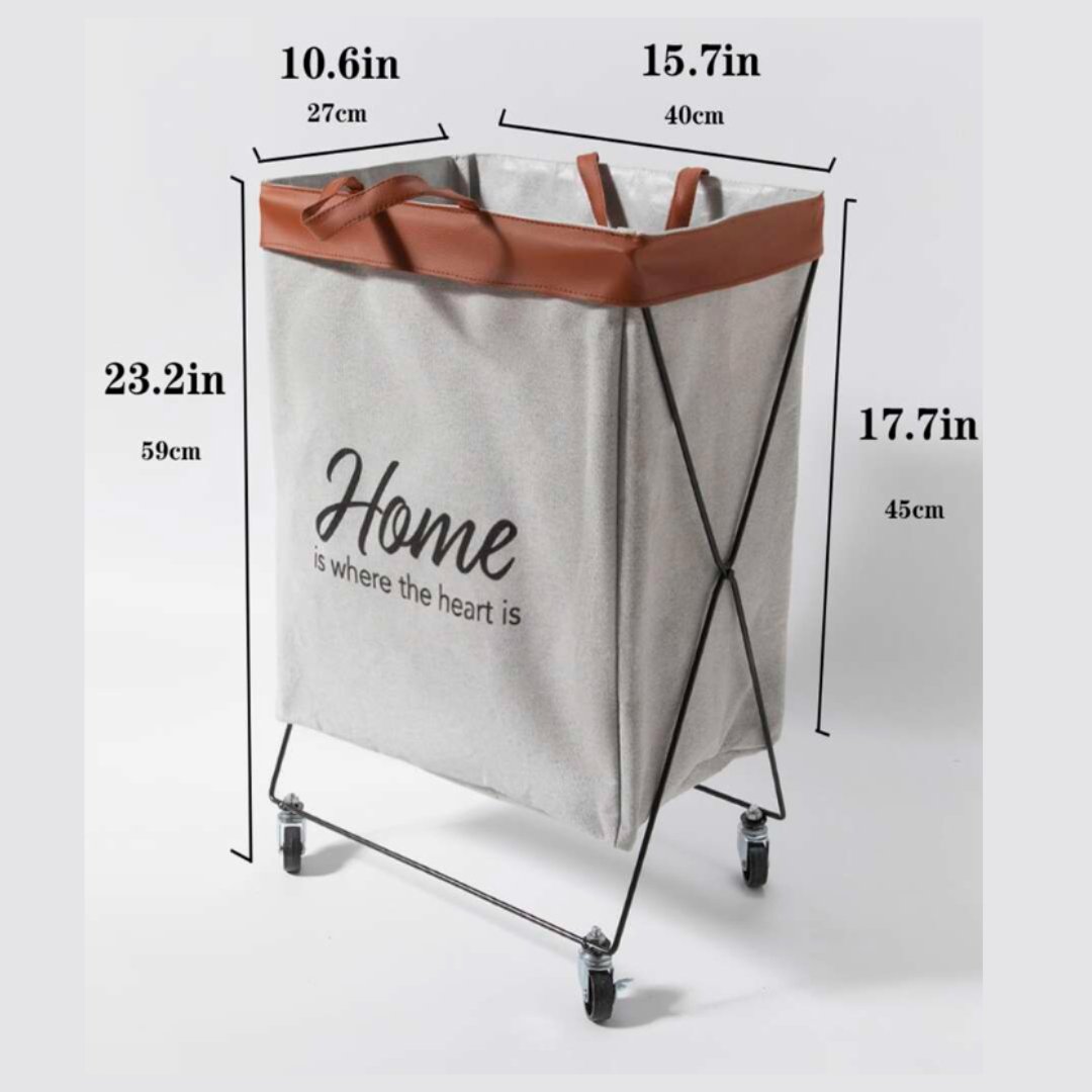 Home Foldable Laundry Basket with Wheels Laundry Bag - #Royalkart#cloth hampers