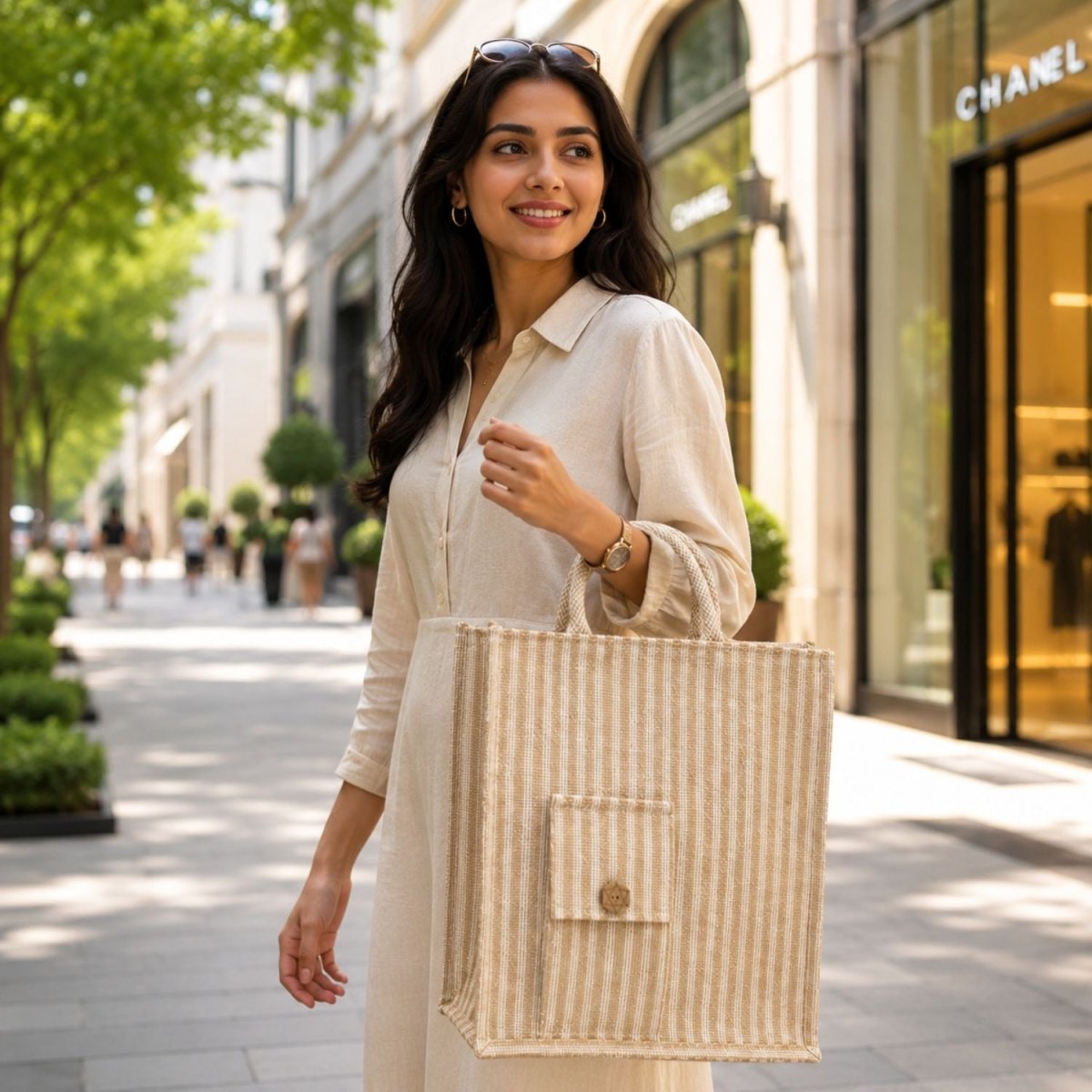Jute Tote Bag (Beige) Jute Bag- RoyalkartJute Bag