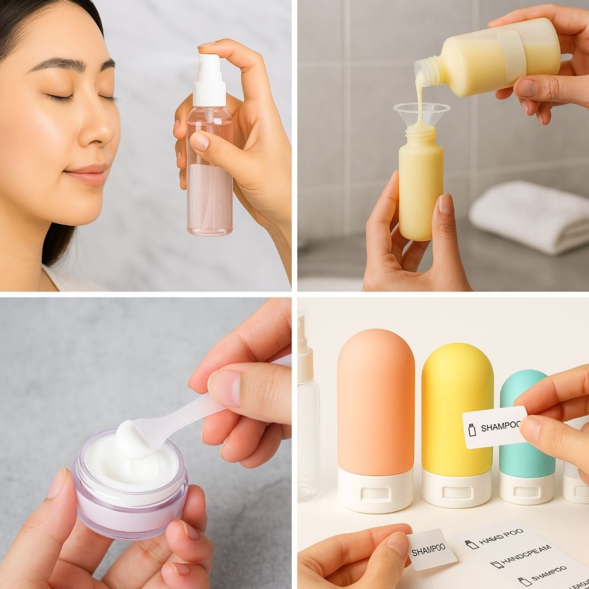 KALLISTO 13 - Pack Travel Bottles Toiletry Kit Sqeeze Bottles - Royalkartsqeezy bottles