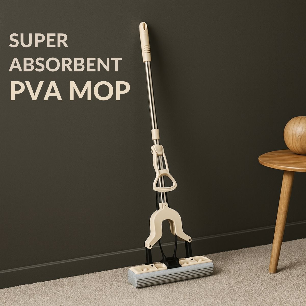 KALLISTO Butterfly Floor Wiper with Super Absorbent Sponge Head Cleaning Mop - Royalkartbathroom wiper