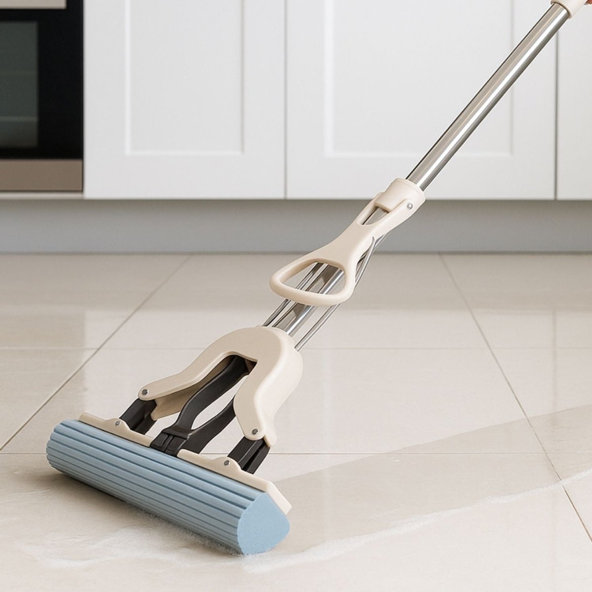 KALLISTO Butterfly Floor Wiper with Super Absorbent Sponge Head Cleaning Mop - Royalkartbathroom wiper