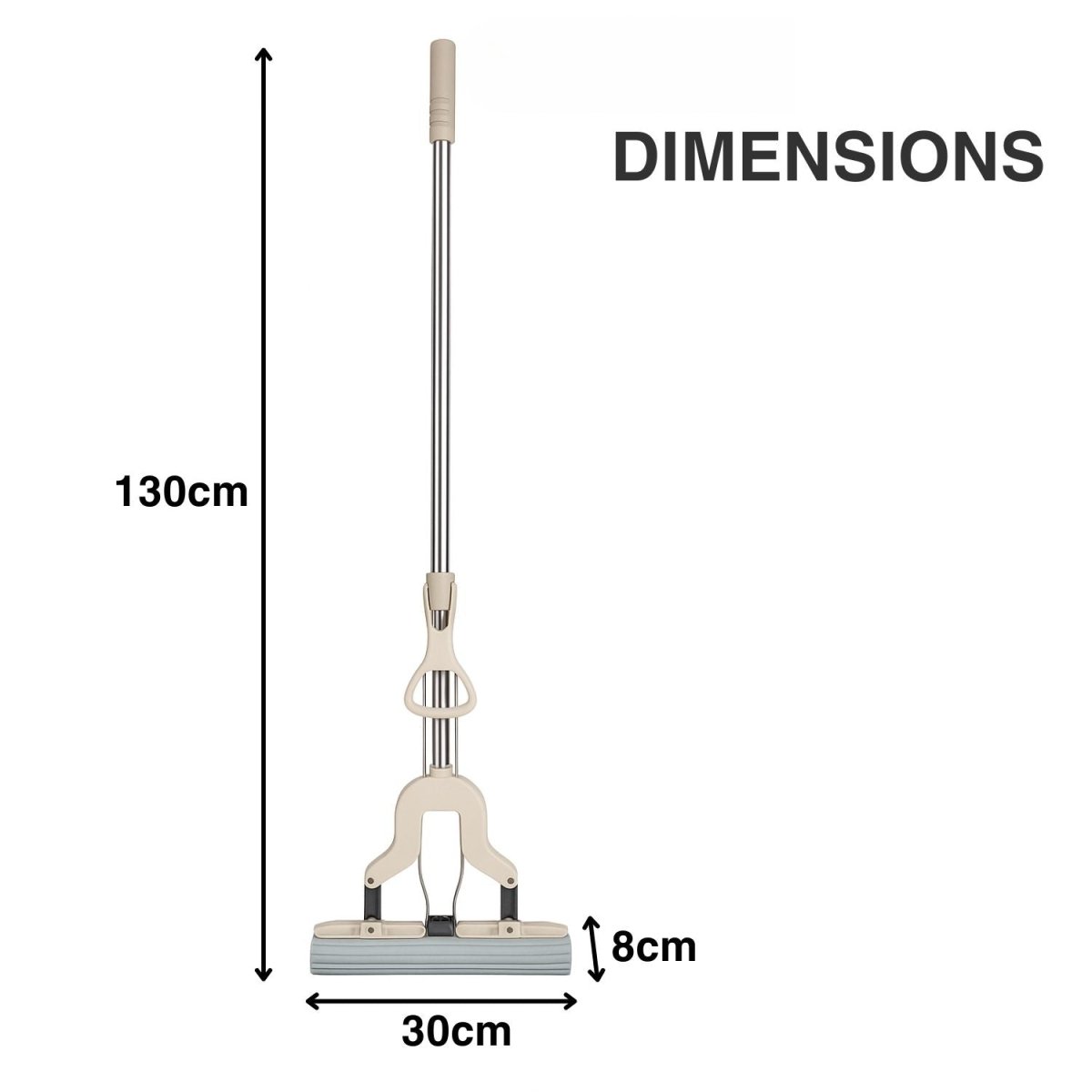KALLISTO Butterfly Floor Wiper with Super Absorbent Sponge Head Cleaning Mop - Royalkartbathroom wiper