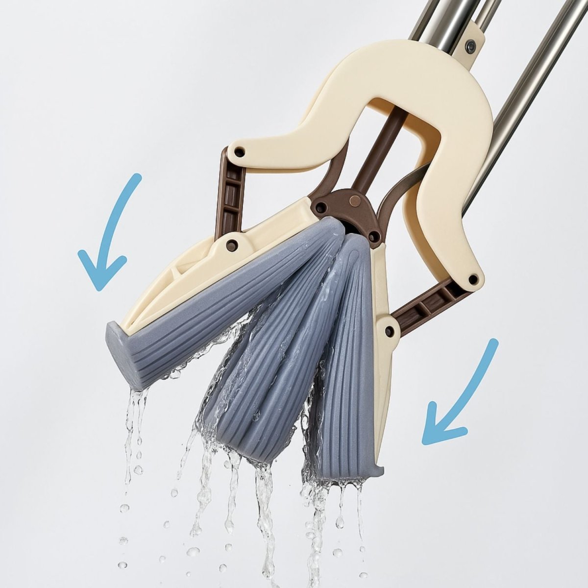 KALLISTO Butterfly Floor Wiper with Super Absorbent Sponge Head Cleaning Mop - Royalkartbathroom wiper