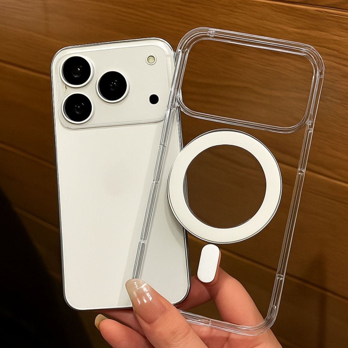 KALLISTO Clear Magnetic Case Cover for iPhone 17 [Compatible with MagSafe Accessories] Mobile Covers - Royalkartiphone 17 mobile case