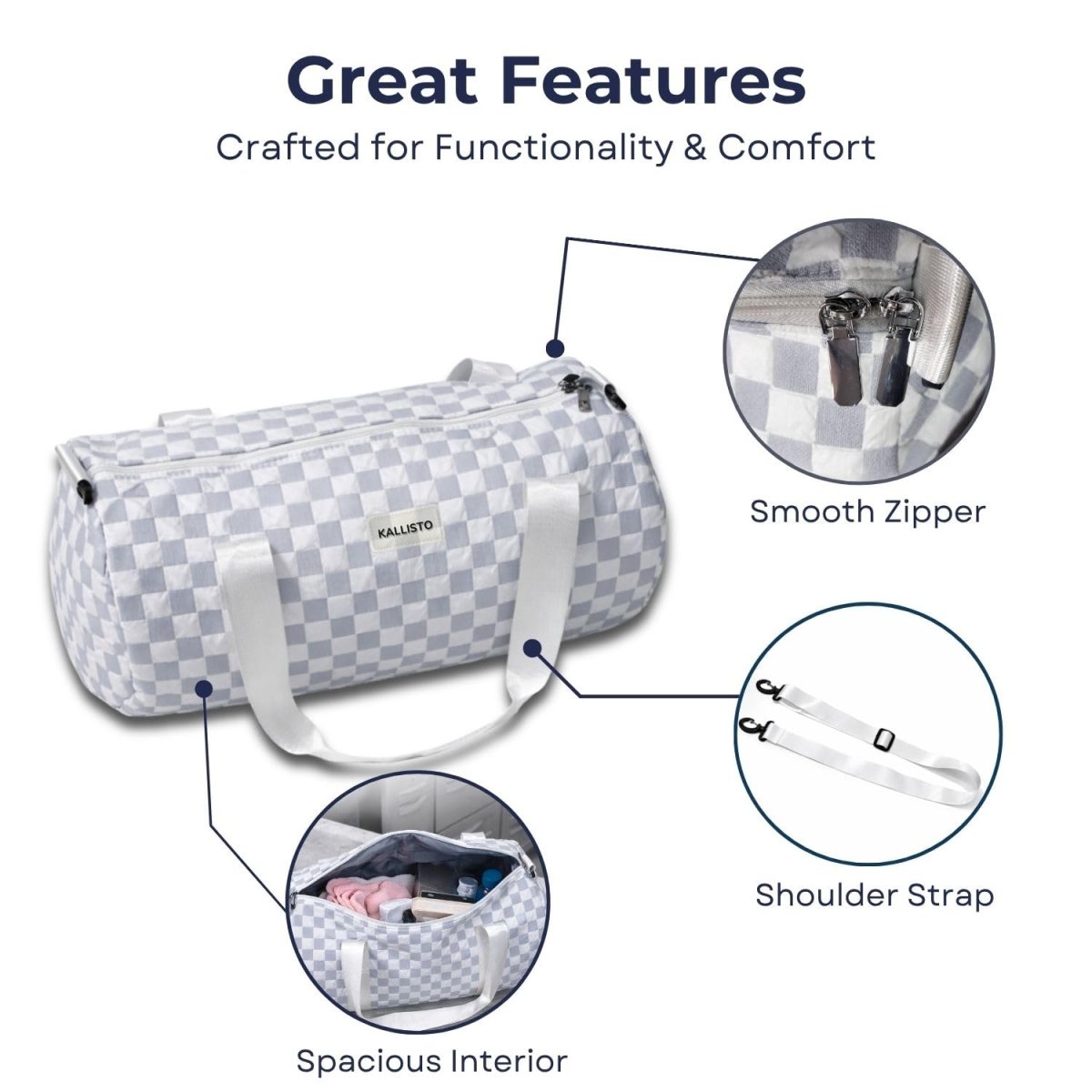 KALLISTO Travel Duffle Bag for Women Duffle bag- Royalkart