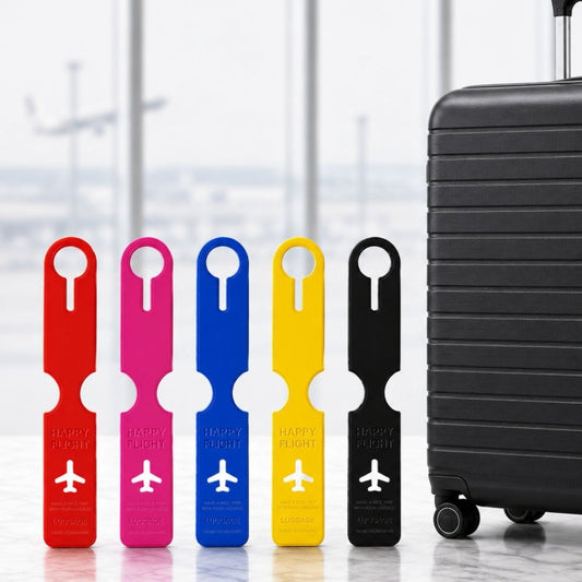 Luggage Tags (Set of 5 Assorted Colours) Luggage Tag- RoyalkartLuggage Tags