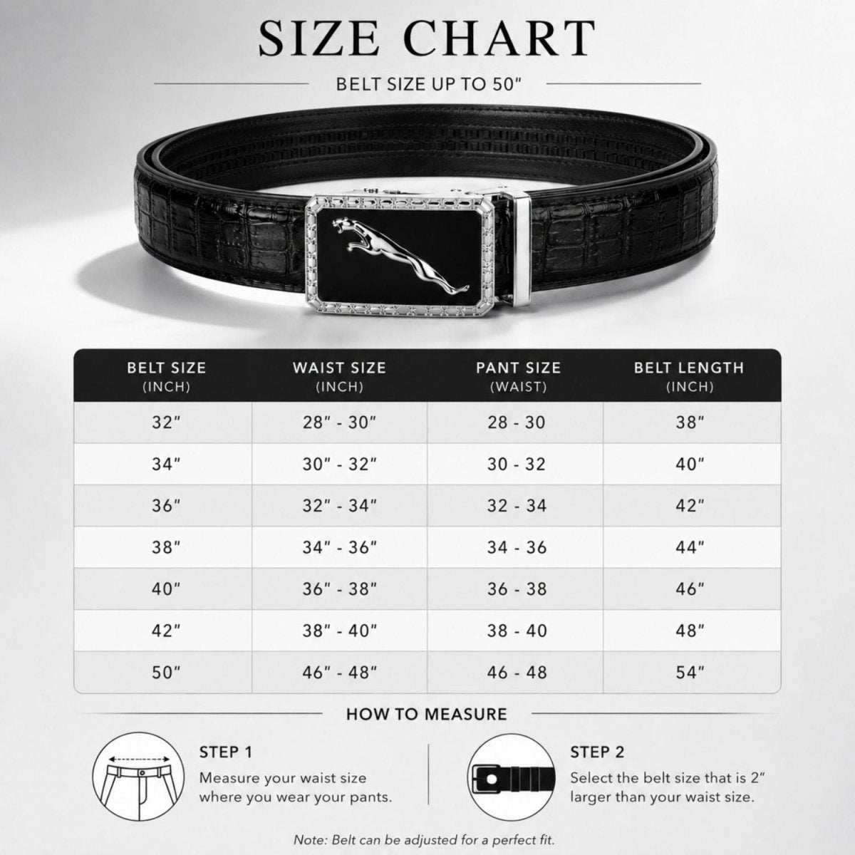 Luxe Jaguar Men's Belt Belt- RoyalkartBelt