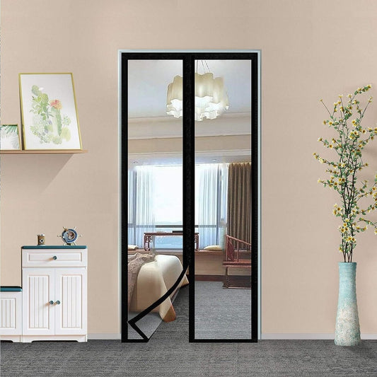 Magnetic Thermal Insulated Door Curtain - Transparent Mosquito Curtain For Doors - RoyalkartMosquito curtain
