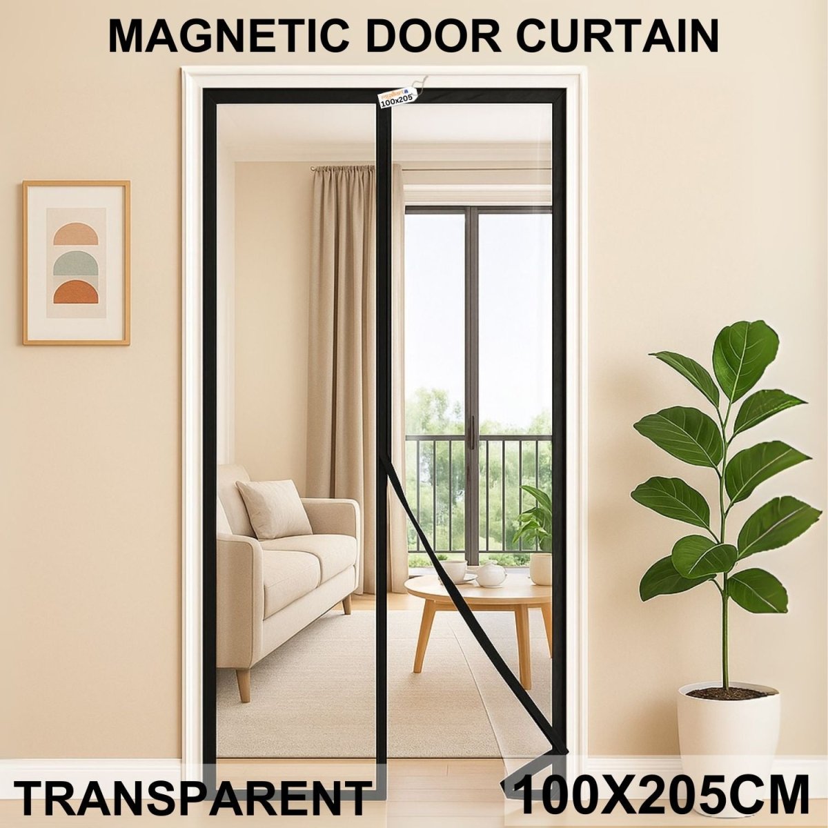 Magnetic Thermal Insulated Door Curtain - Transparent Mosquito Curtain For Doors- RoyalkartMosquito curtain