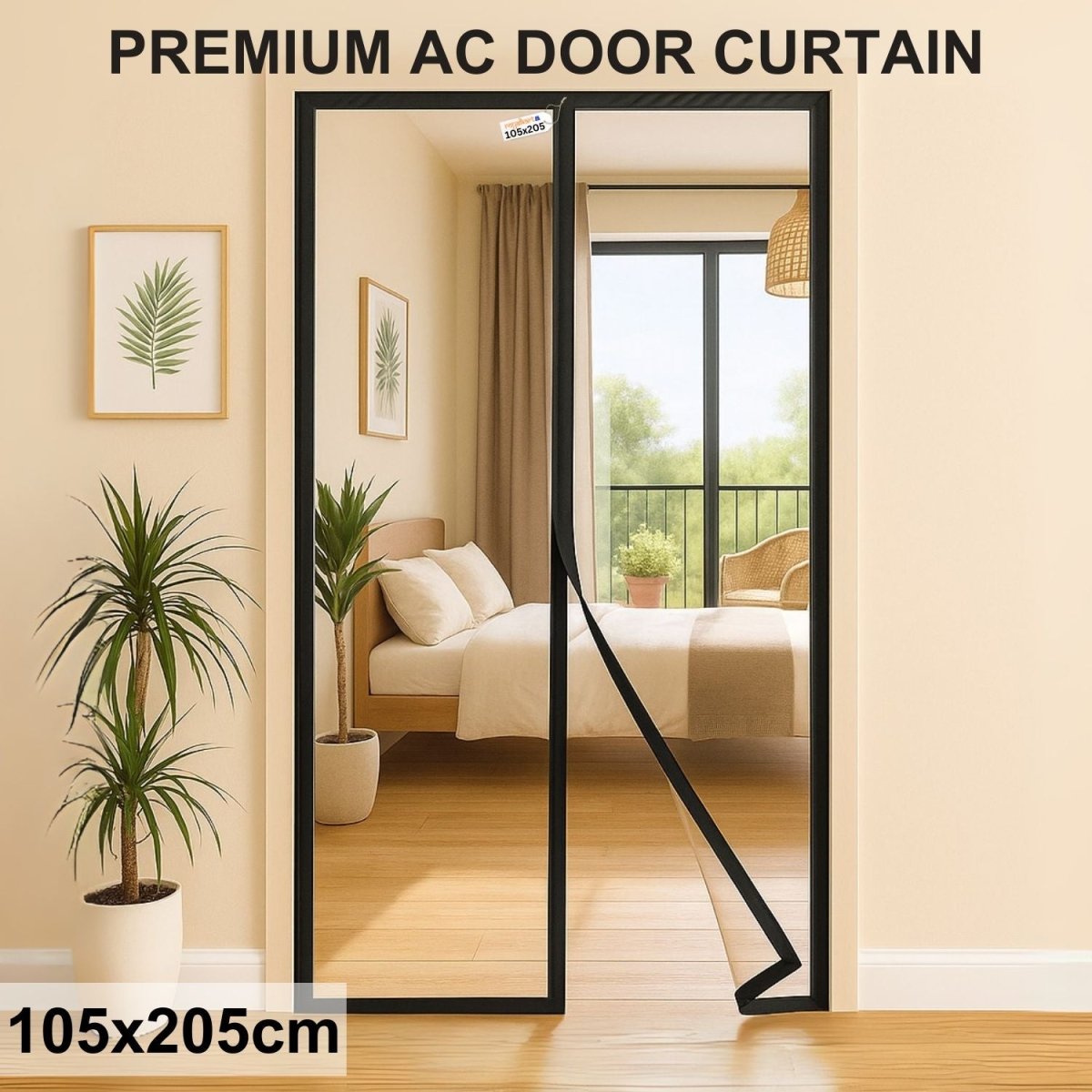 Magnetic Thermal Insulated Door Curtain - Transparent Mosquito Curtain For Doors - RoyalkartMosquito curtain