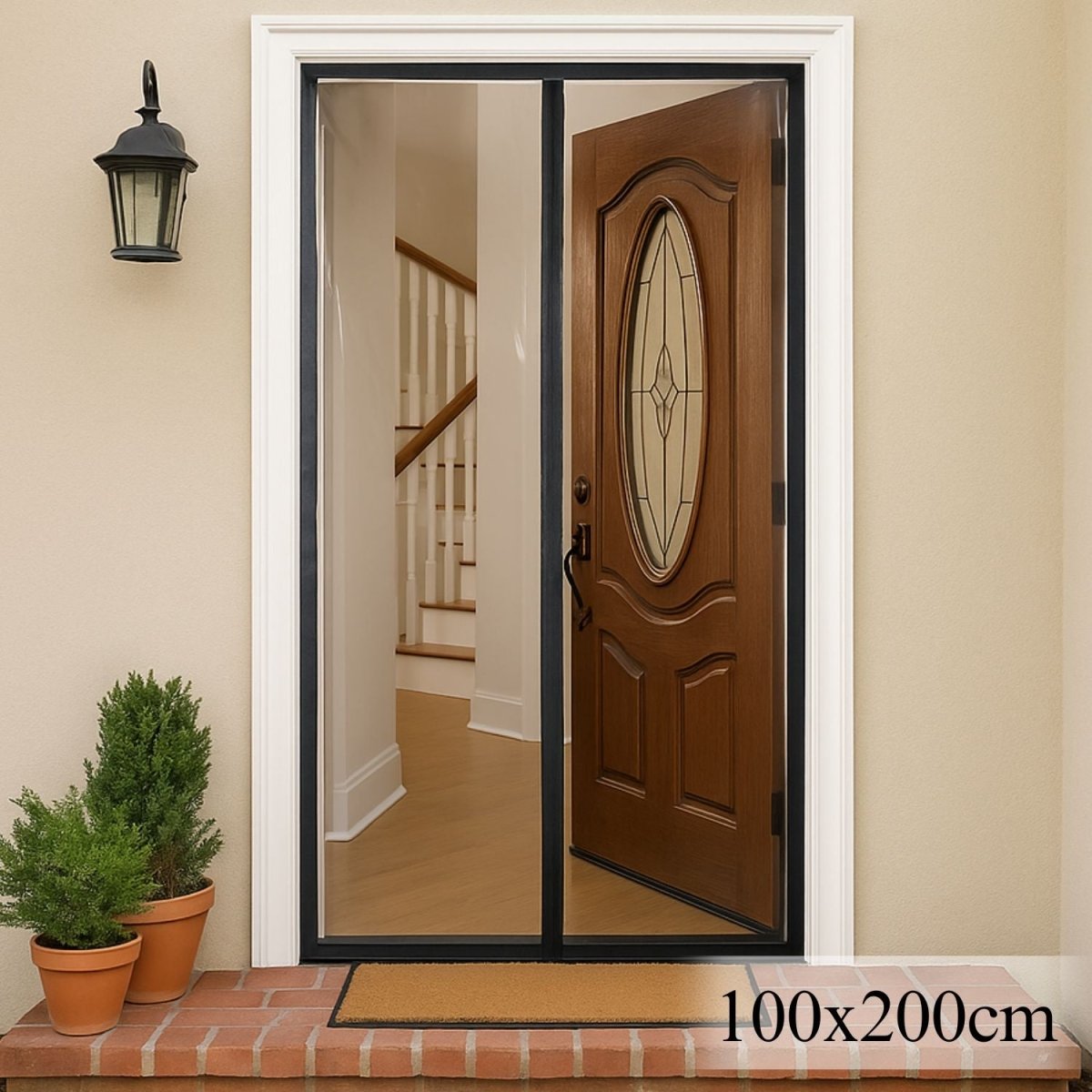 Magnetic Thermal Insulated Door Curtain - Transparent Mosquito Curtain For Doors - RoyalkartMosquito curtain
