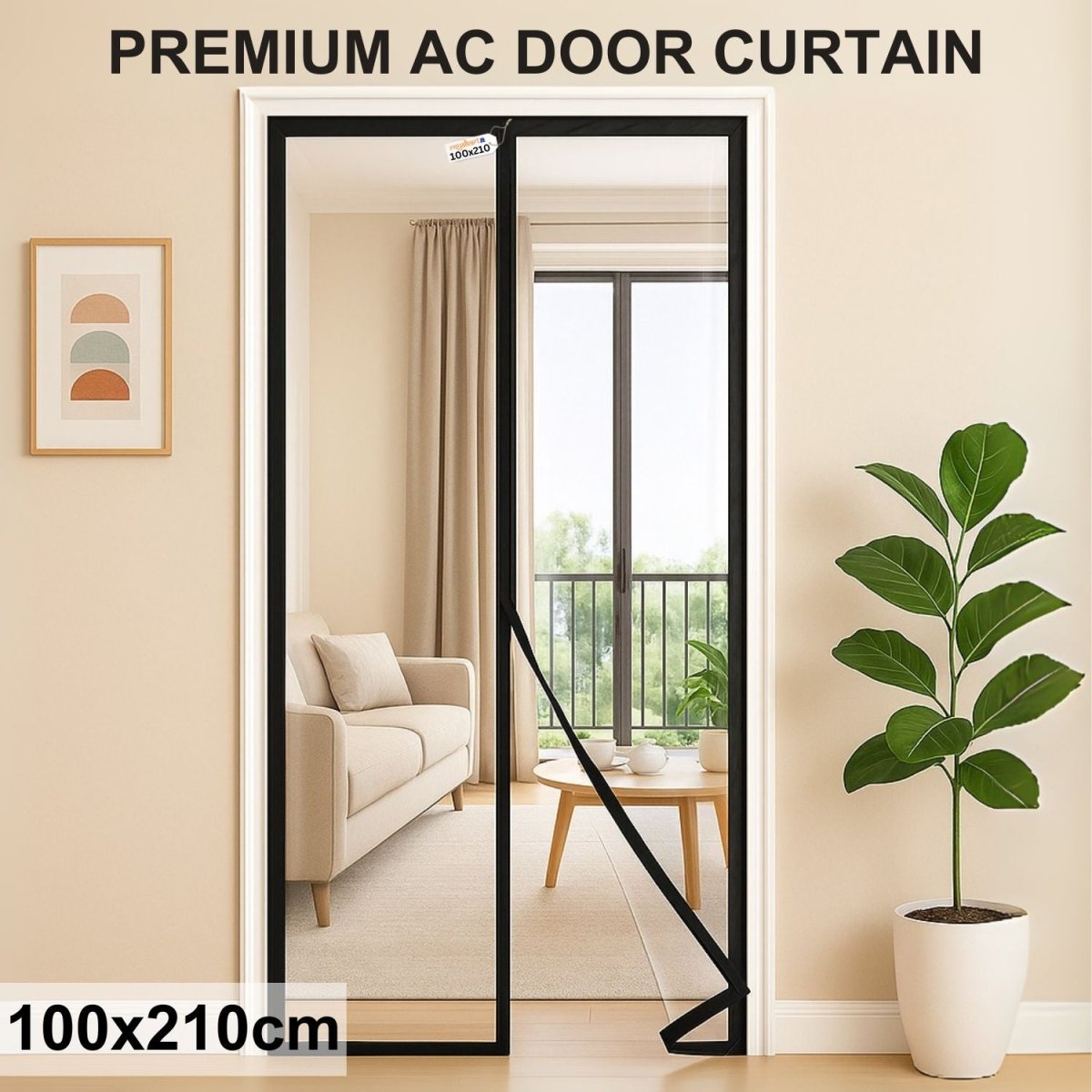 Magnetic Thermal Insulated Door Curtain - Transparent Mosquito Curtain For Doors - RoyalkartMosquito curtain