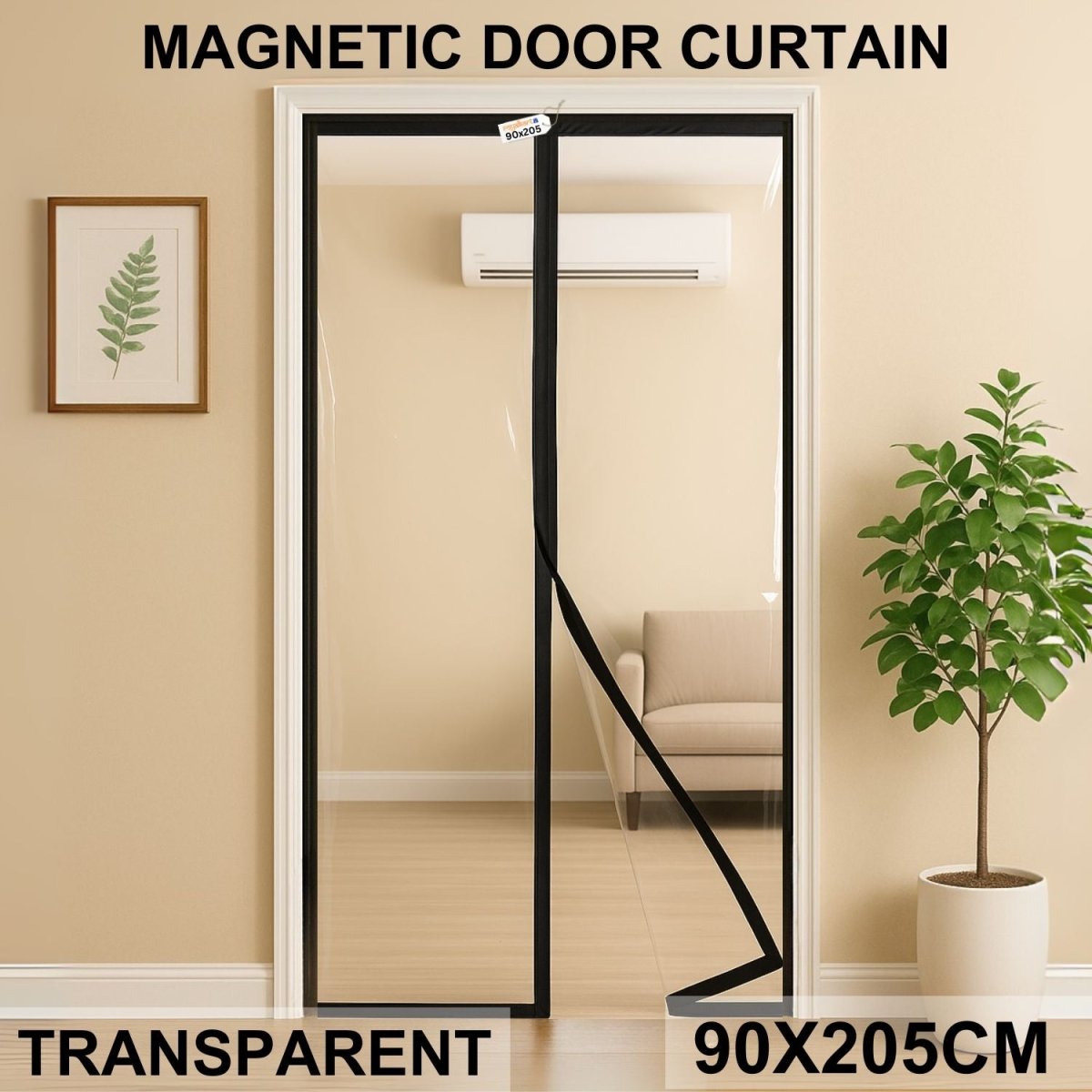 Magnetic Thermal Insulated Door Curtain - Transparent Mosquito Curtain For Doors- RoyalkartMosquito curtain