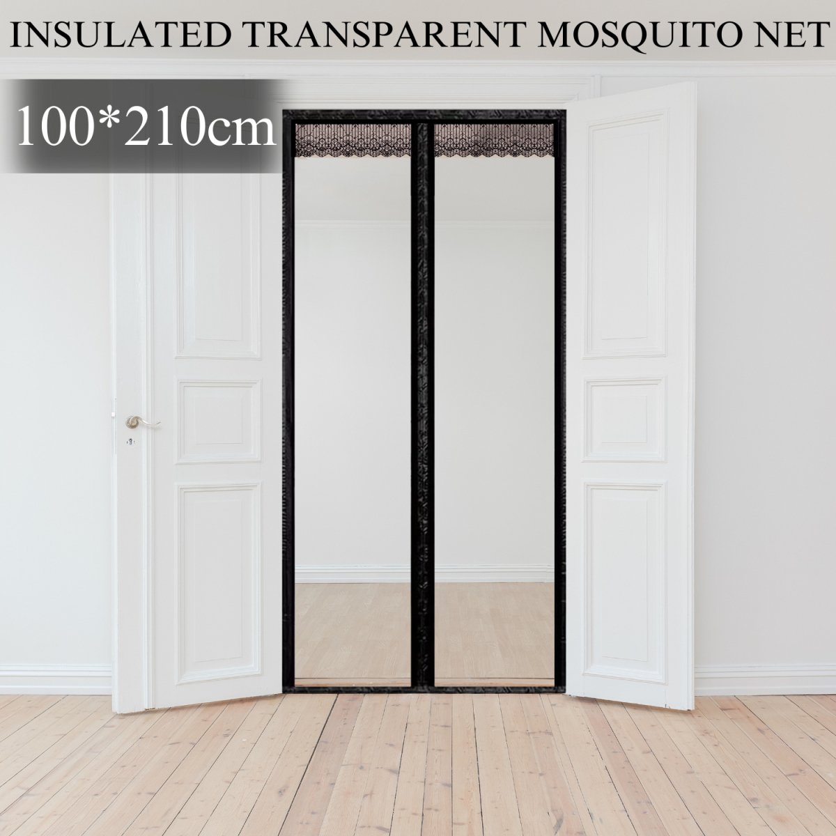 Magnetic Thermal Insulated Door Curtain - Transparent Mosquito Curtain For Doors - #Royalkart#Mosquito curtain