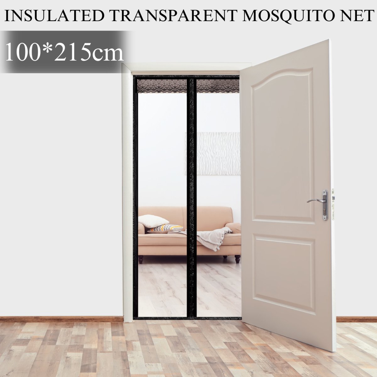 Magnetic Thermal Insulated Door Curtain - Transparent Mosquito Curtain For Doors - #Royalkart#Mosquito curtain