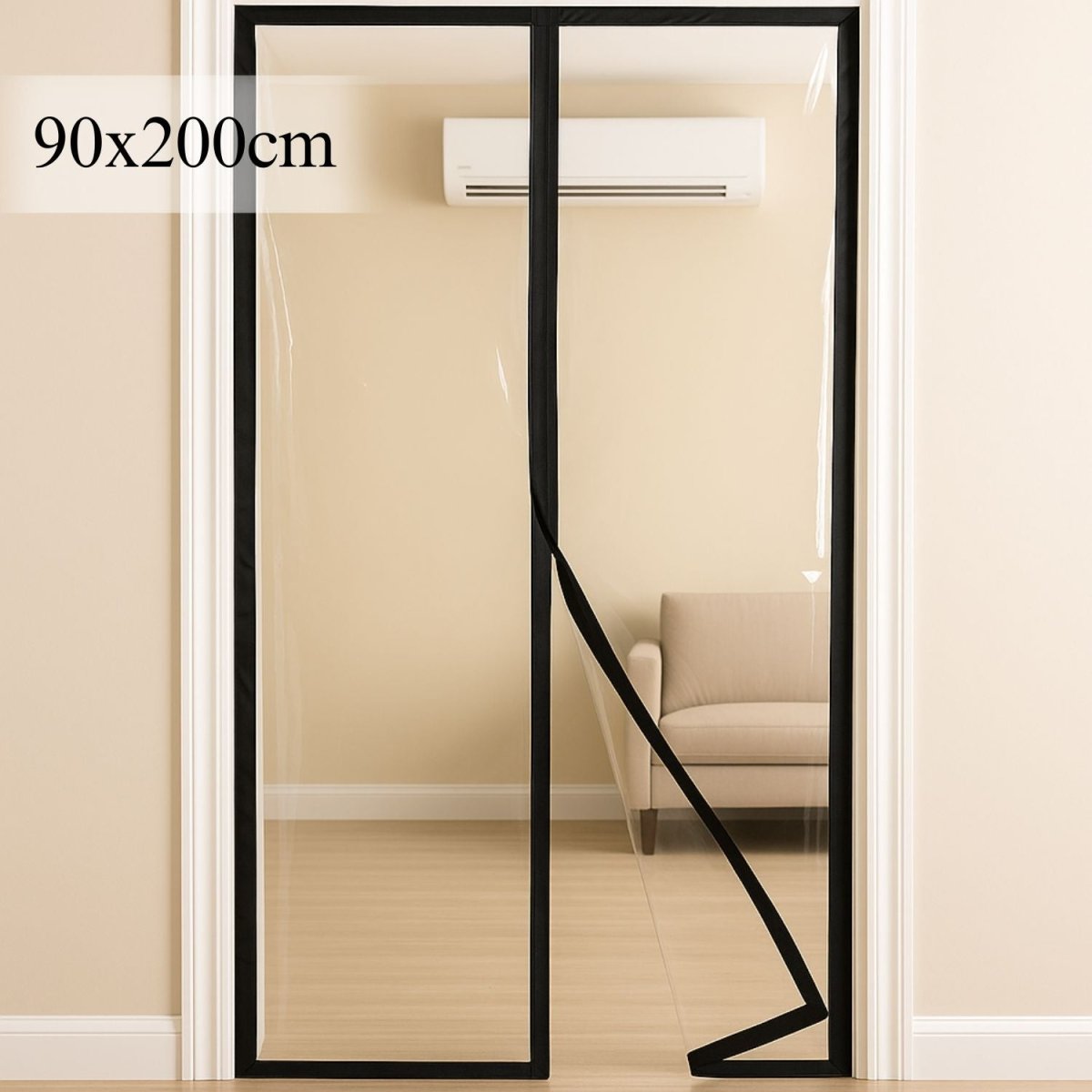 Magnetic Thermal Insulated Door Curtain - Transparent Mosquito Curtain For Doors - RoyalkartMosquito curtain