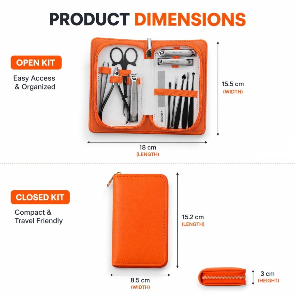 Manicure & Pedicure Tool Kit Manicure & Pedicure- RoyalkartManicure & Pedicure